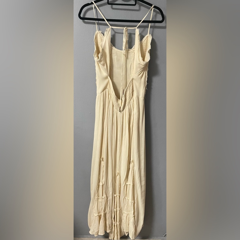 NWOT Free People Siren Nights Maxi Dress in Cream. Size Large - Picture 6 of 16